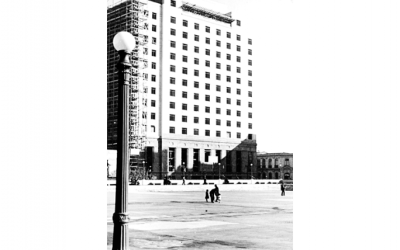 Construcción del Hotel Carrera, 1940