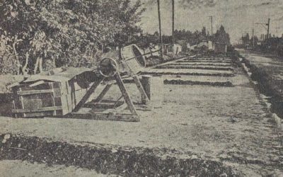 Maquinaria para fabricar soleras, abril 1928.